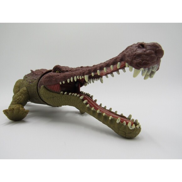 Mattel Jurassic World Primal Attack Massive Biters Sarcosuchus Dinosaur Figure - Picture 12 of 15